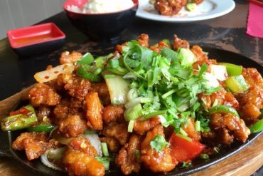 Sizzling Dry Spicy Chicken at Sizzling Kitchen located in Lowell, MA.