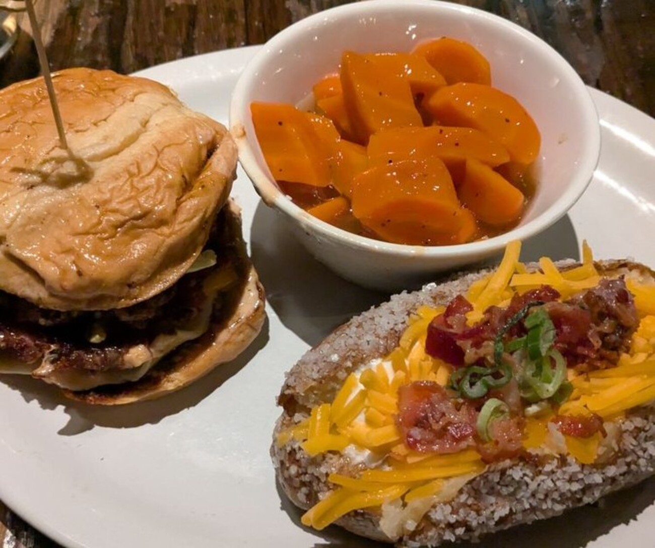 Food at Spotted Cow Steakhouse located in Winston-Salem, NC. 