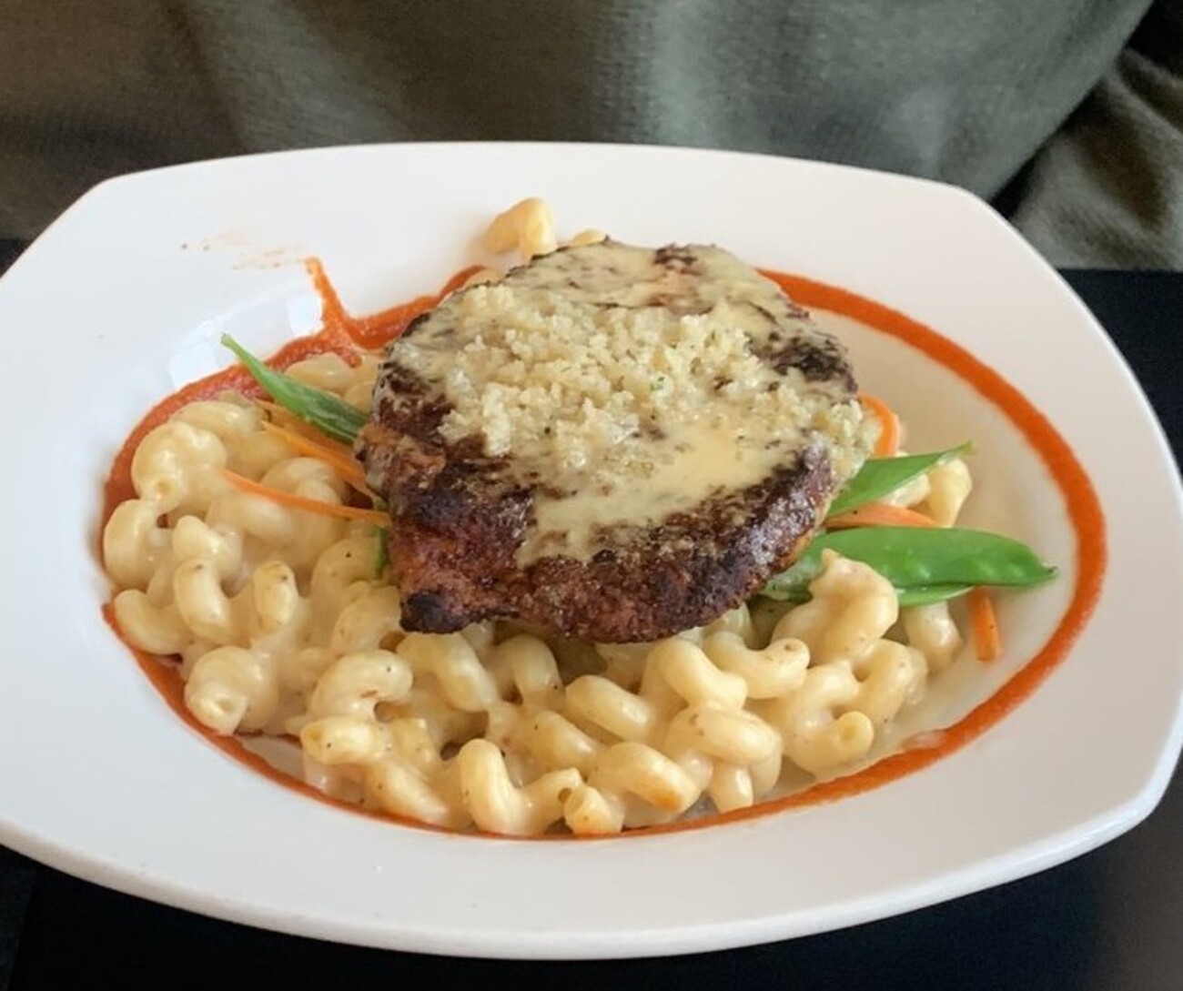 Smoked Gouda Mac and Cheese at Crave located in Akron, OH. 