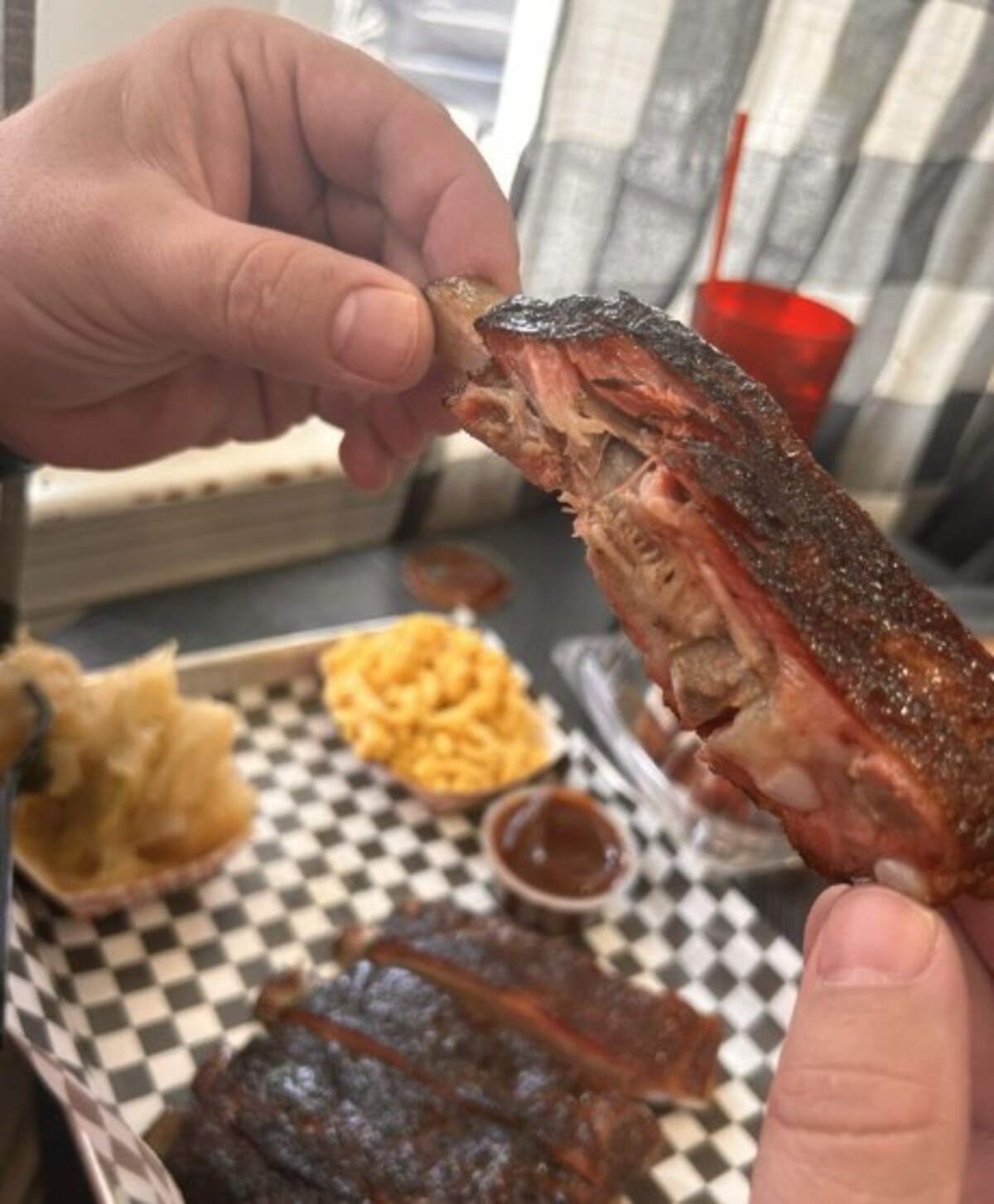 Smoked Ribs at Smoke Bayou located in Baton Rouge, LA.
