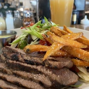 Steak Salad at Firestone's located in Erie, PA.