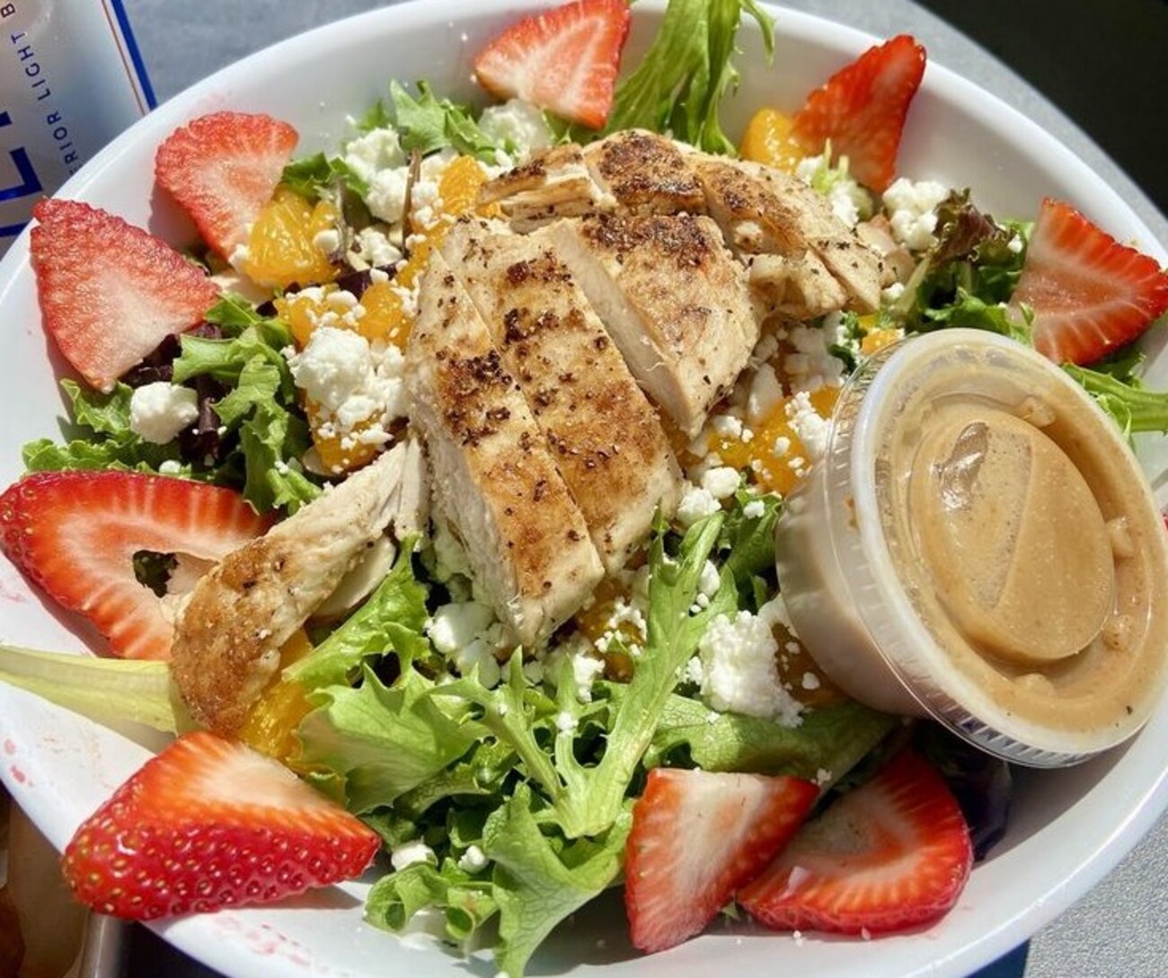 Strawberry Goat Cheese Salad with Balsamic Dressing at Avenue Eats located in Wheeling, WV. 