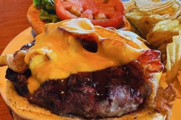 The Durty Burger at Ye Olde Durty Bird located in Toledo, OH.