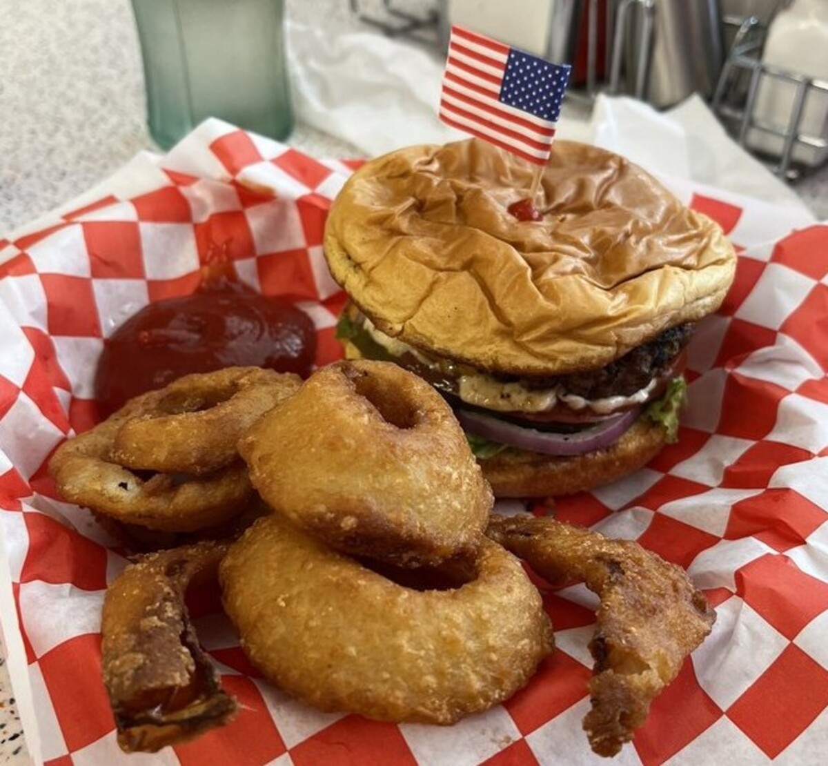 The Poky Burger at Poky Dot located in Fairmont, WV.