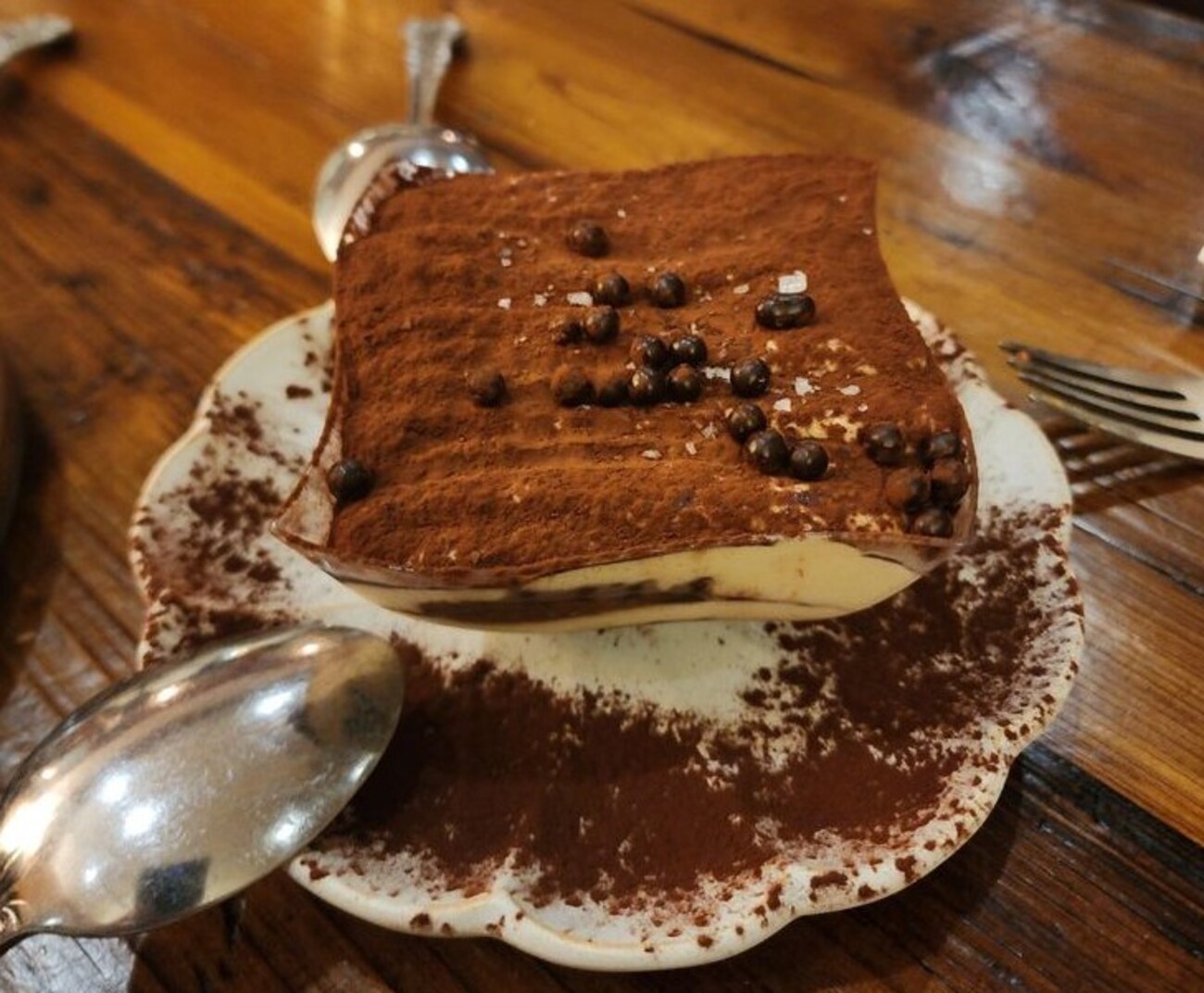 Tiramisu at Stracci Pizza located in Alexandria, VA.