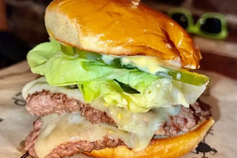 Ugly Cheeseburger at Black Sheep located in Springfield, MO.