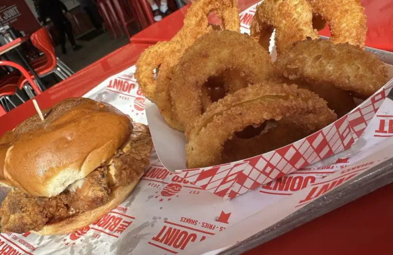 The Crispy Bird and Onion Rings