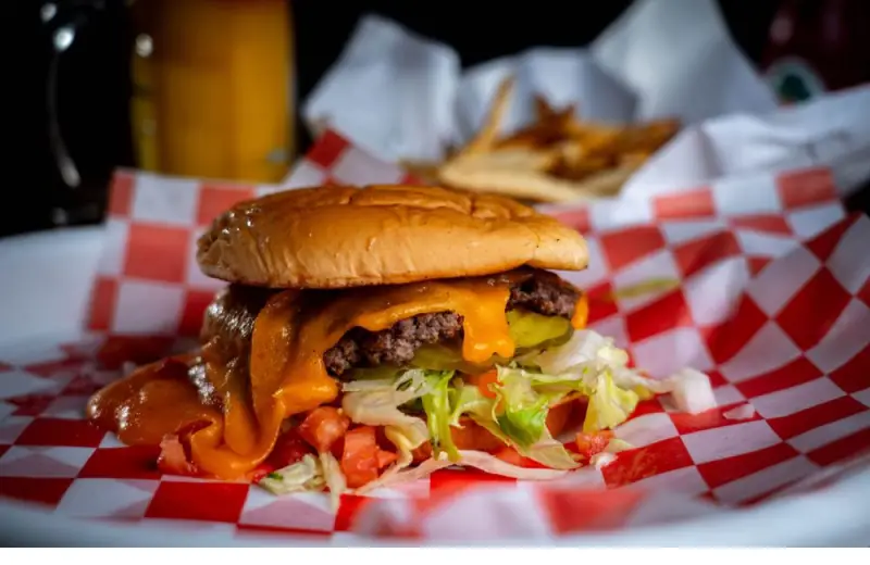 cheddar cheezy burger