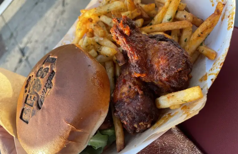 The combo was plenty of food and this burger