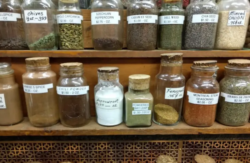 Loads of spices and herbs