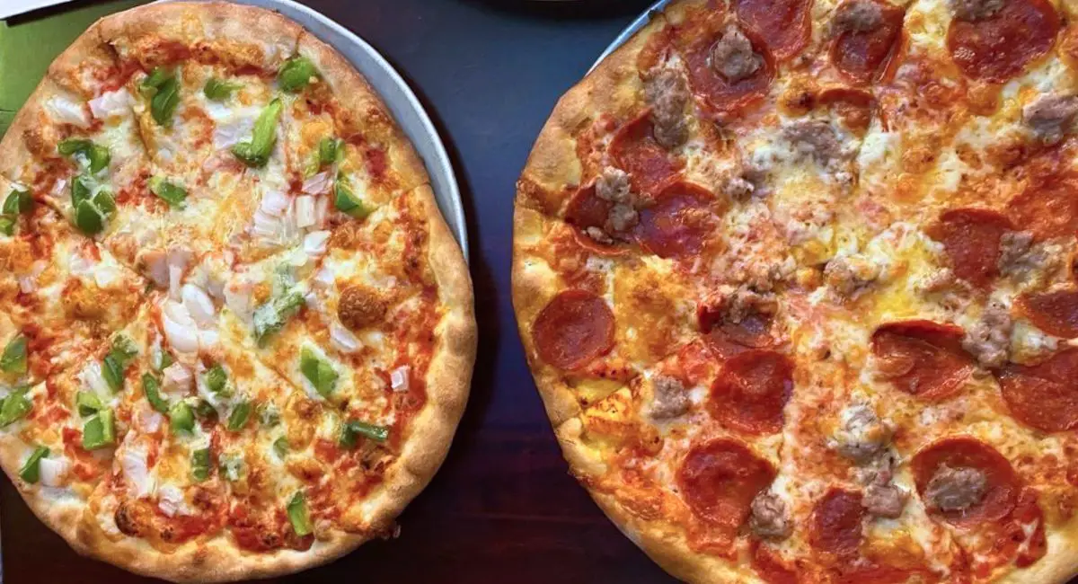 pizzas at Jojo's Tavern in Trenton, New Jersey