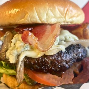 Bacon Blue Burger at Mason Jar in Kansas City, Kansas