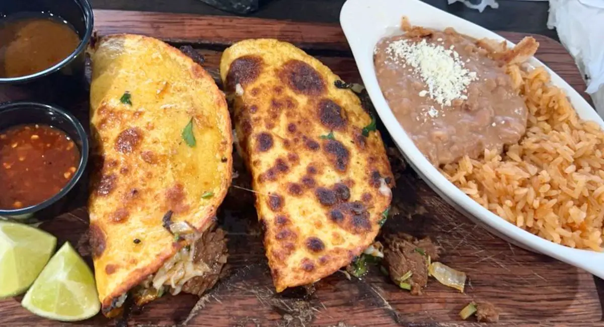 Quesabirria at Catrinas Tacos & Tequilas in Independence, Missouri