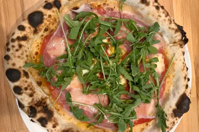 Prosciutto Pizza at Luna Pizza Cafe in Greenville, North Carolina