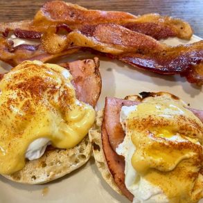 Eggs Benedict at Stoby's Restaurant in Conway, AR