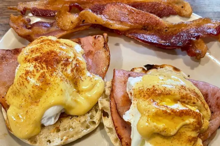 Eggs Benedict at Stoby's Restaurant in Conway, AR