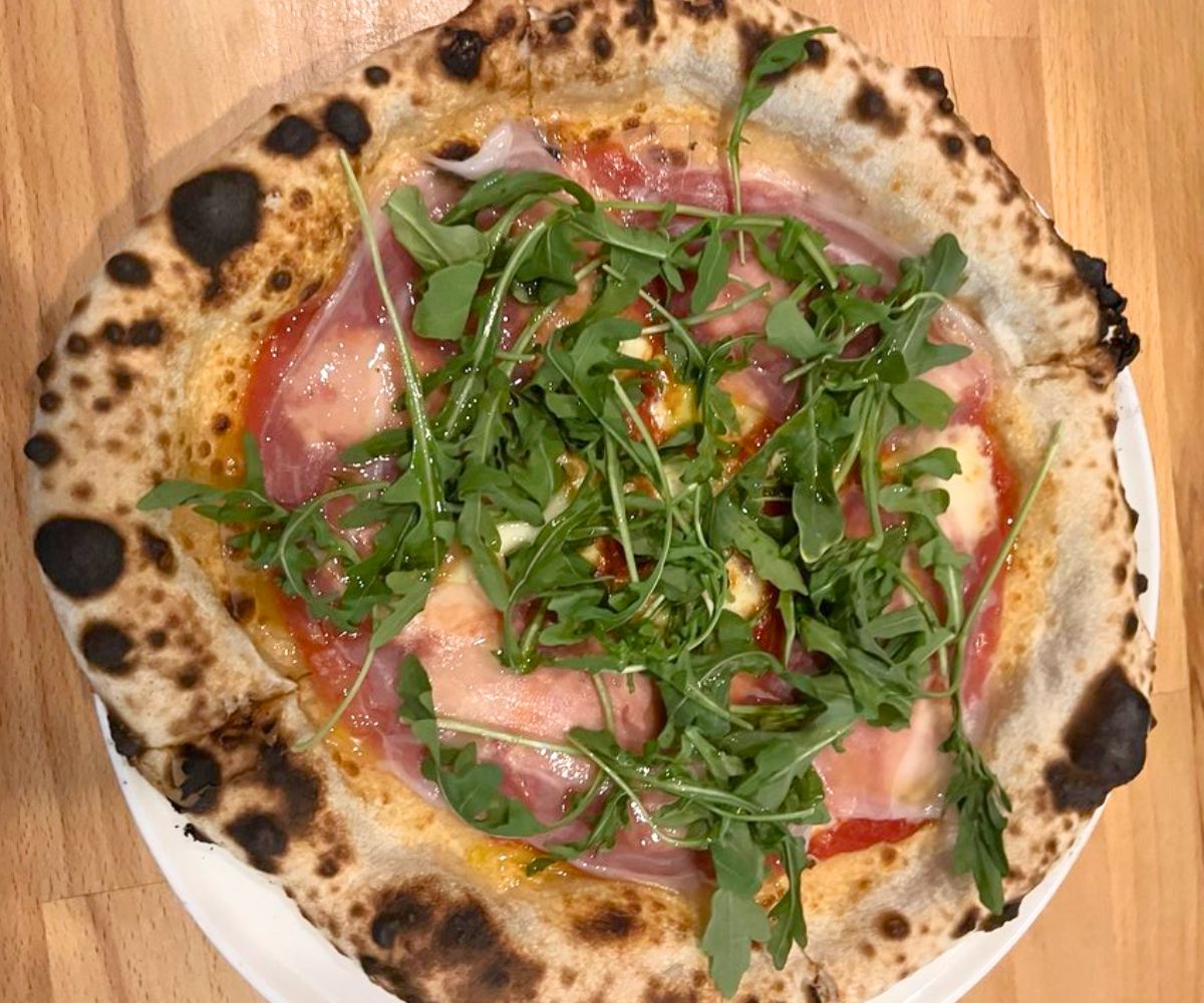 Prosciutto Pizza at Luna Pizza Cafe in Greenville, North Carolina