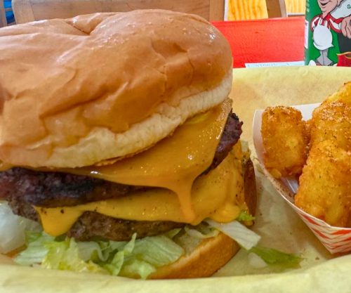 #11 Burger at Del's Charcoal Burgers in Richardson, Texas