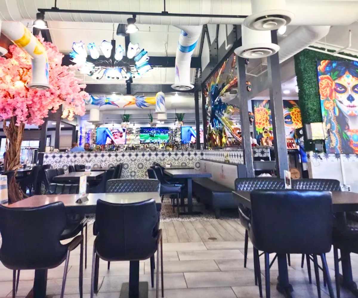 interior of Catrinas Tacos & Tequilas in Independence, MO