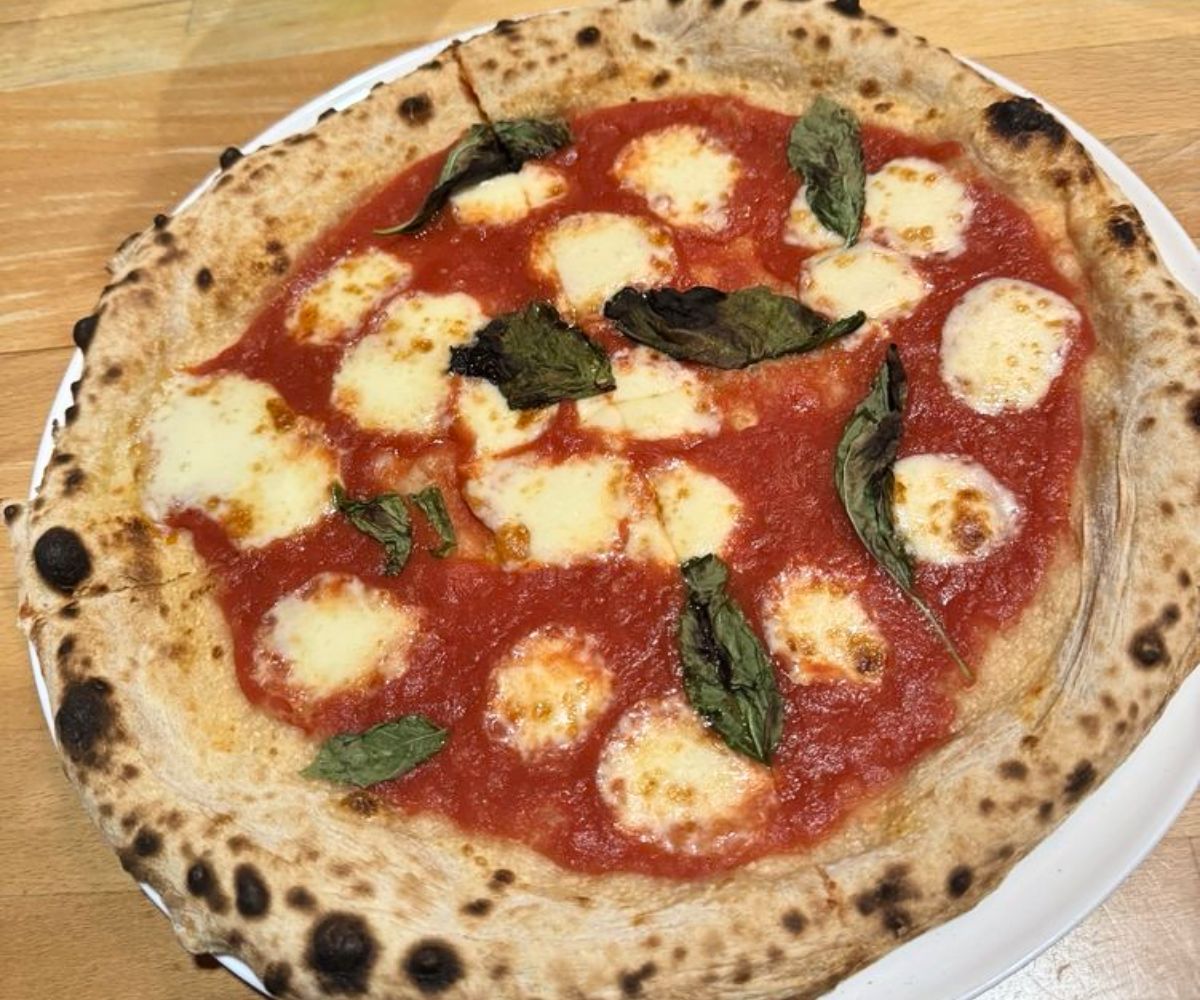 Margherita Pizza at Luna Pizza Cafe in Greenville, North Carolina