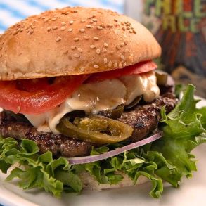 Jalapeno Cheeseburger at Hugo's in Fayetteville, Arkansas