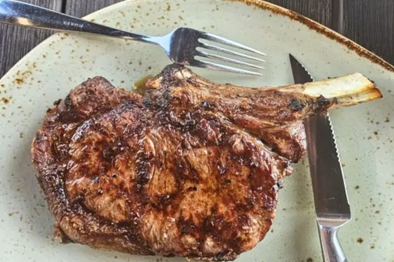 Bone-in Ribeye at Serrato's Steakhouse in Franklin, Tennessee