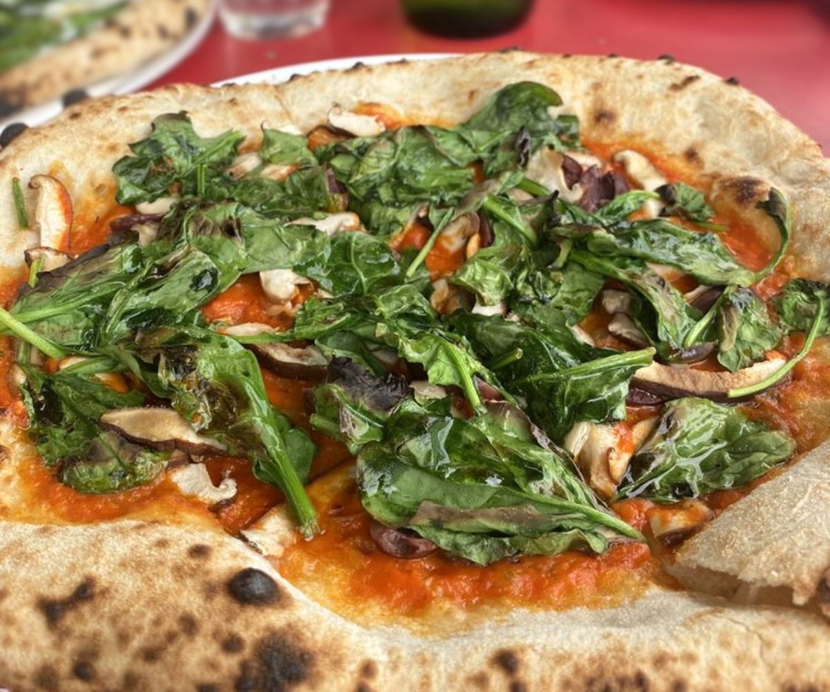 Vegan Pizza at Luna Pizza Cafe in Greenville, North Carolina