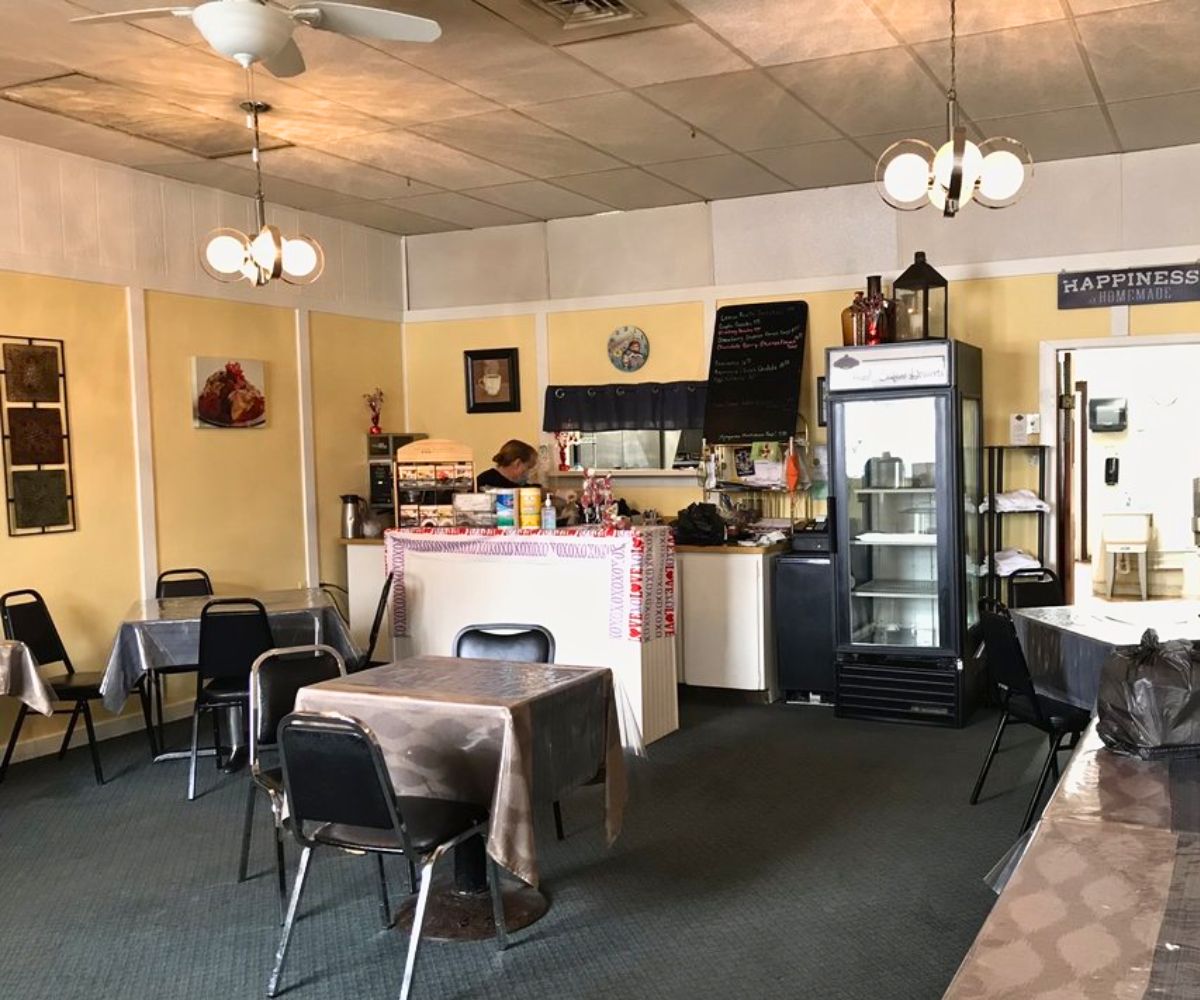 interior of The Chocolate Gallery Cafe in Warren, Michigan