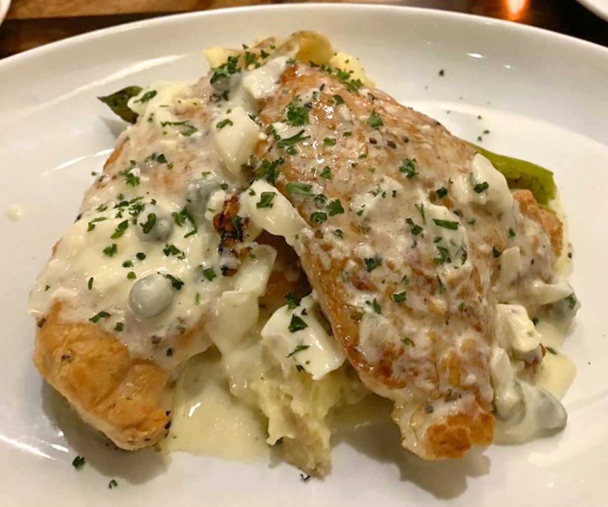 Chicken Piccata at Serrato's Steakhouse in Franklin, Tennessee
