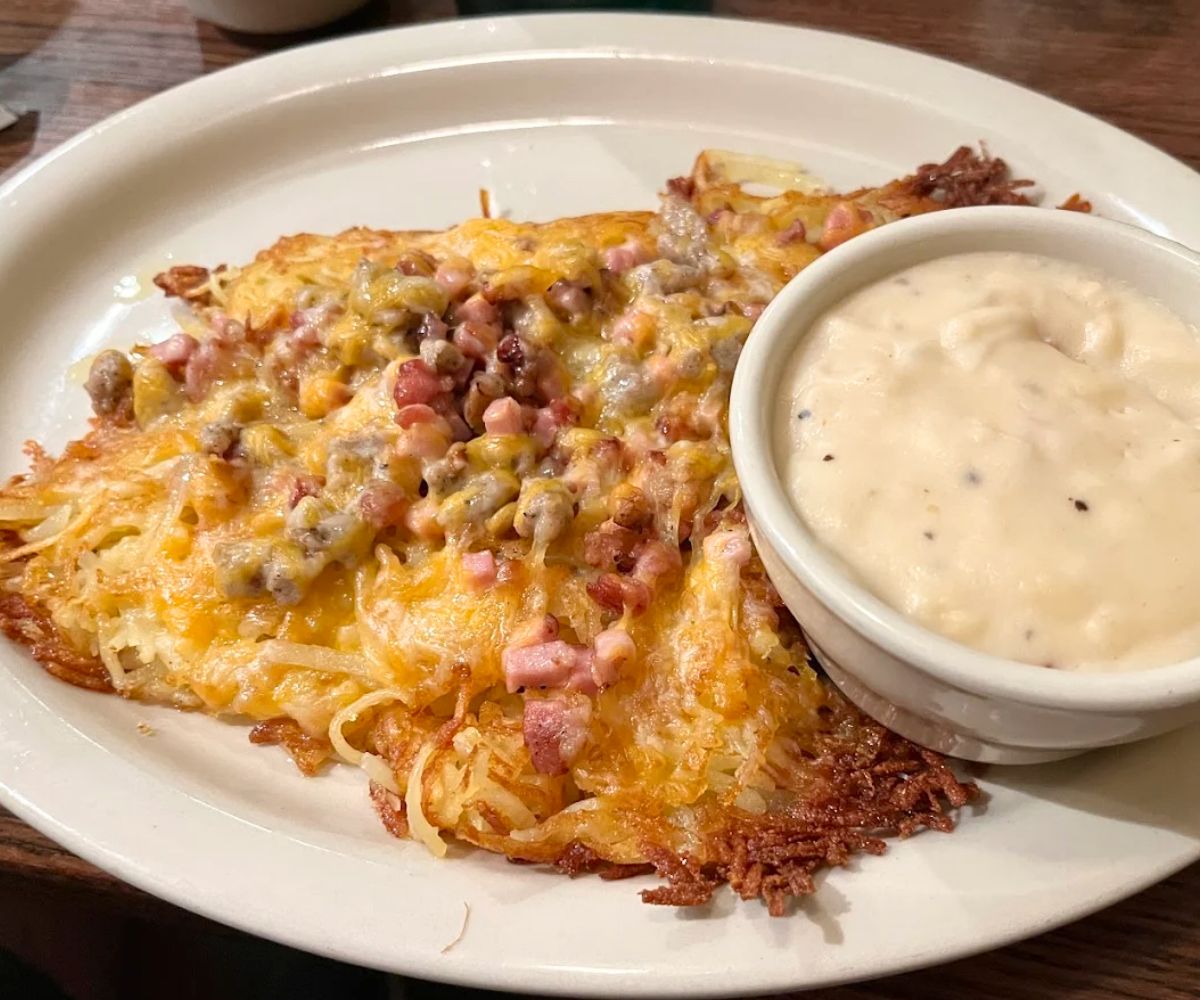 Meat Lovers Omelette at Stoby's Restaurant in Conway, Arkansas