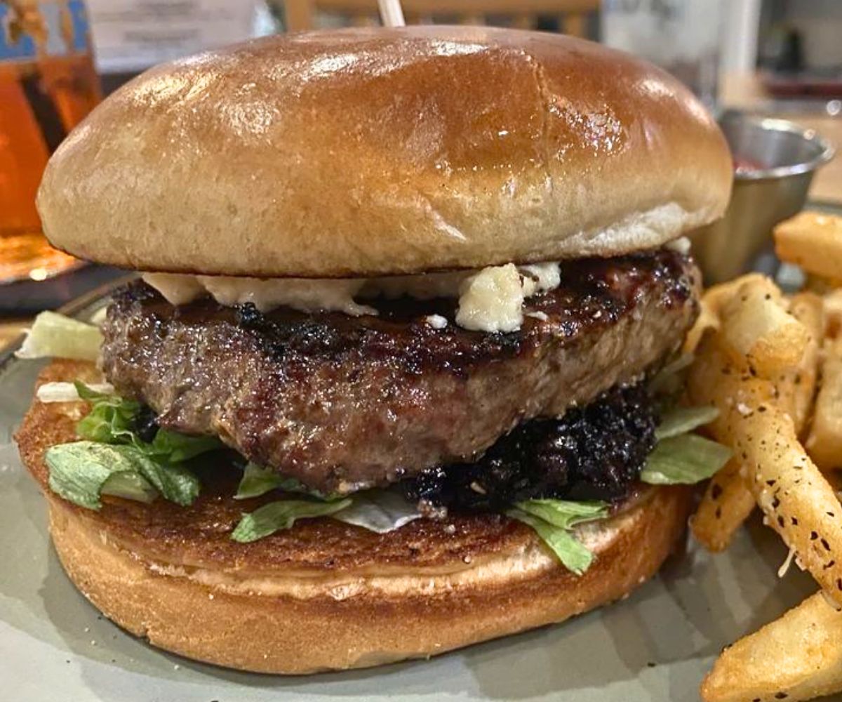 Original Flipside Burger at The Flipside Restaurant in Rock Hill, South Carolina