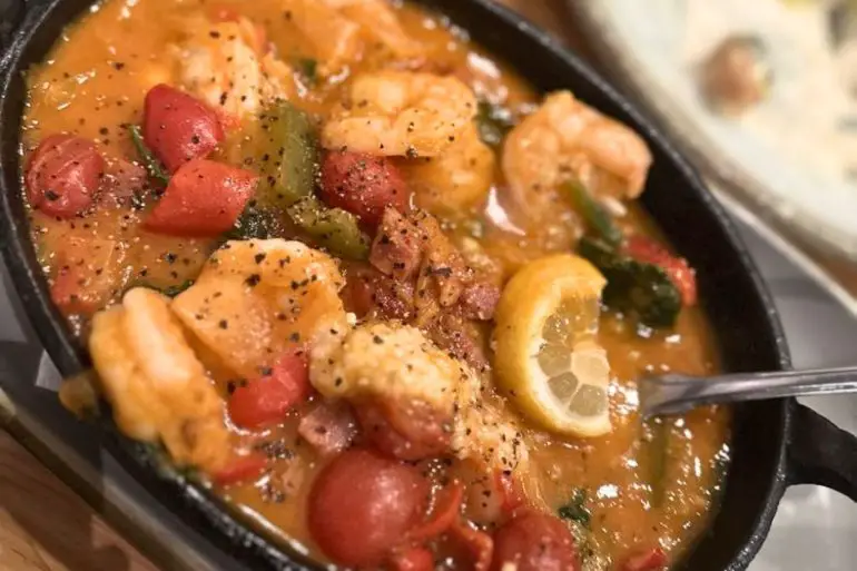 Shrimp and Grits at The Flipside Restaurant in Rock Hill, South Carolina