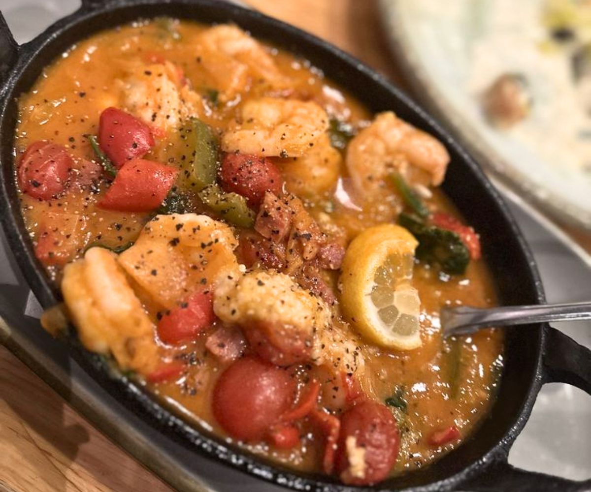 Shrimp and Grits at The Flipside Restaurant in Rock Hill, South Carolina