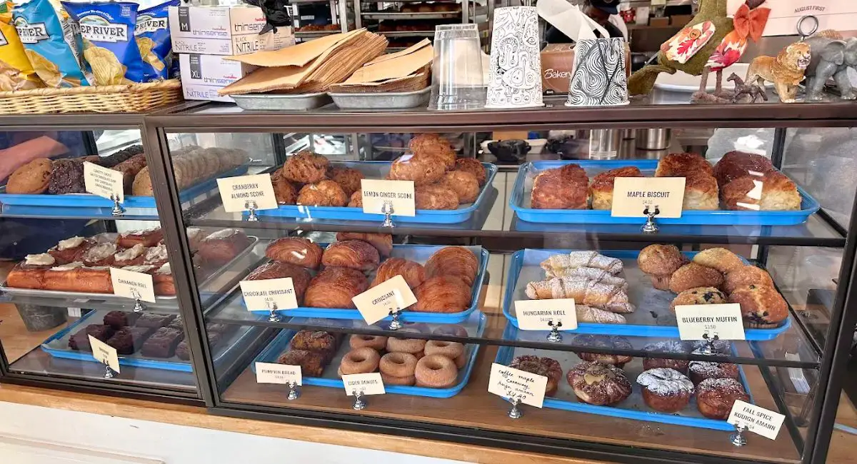 various baked goods at August First in Burlington, Vermont