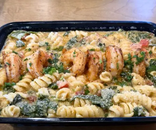 Bayou Shrimp Pasta at Ruby's Southern Comfort Kitchen in Bowie, Maryland