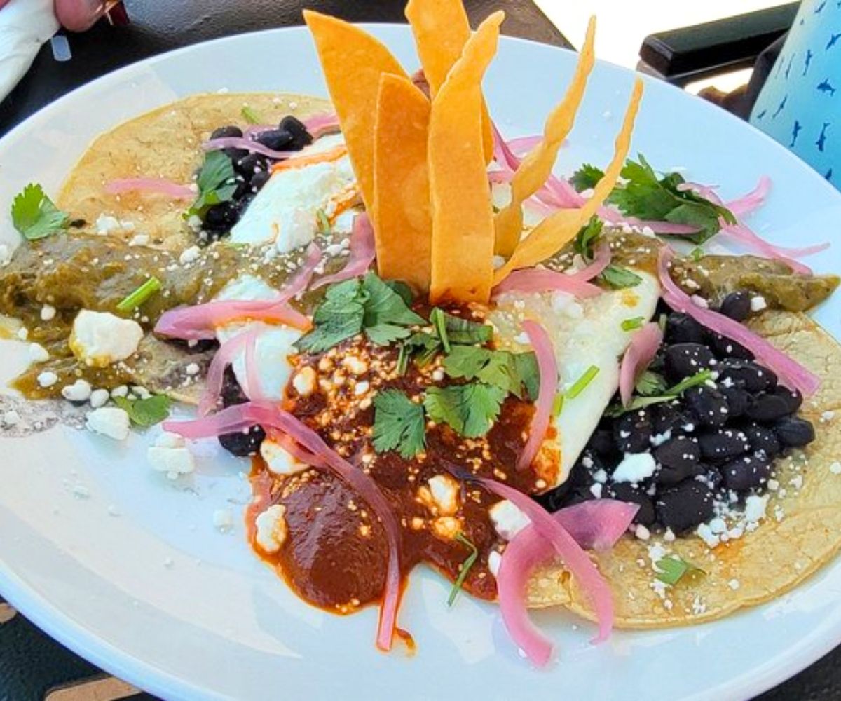 Huevos Rancheros at The Hub Cafe in Lincoln, NE