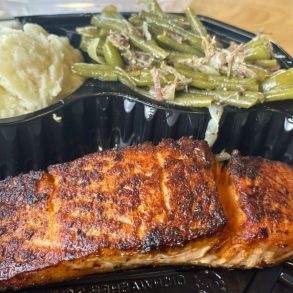 Blackened Salmon at Ruby's Southern Comfort Kitchen in Bowie, MD