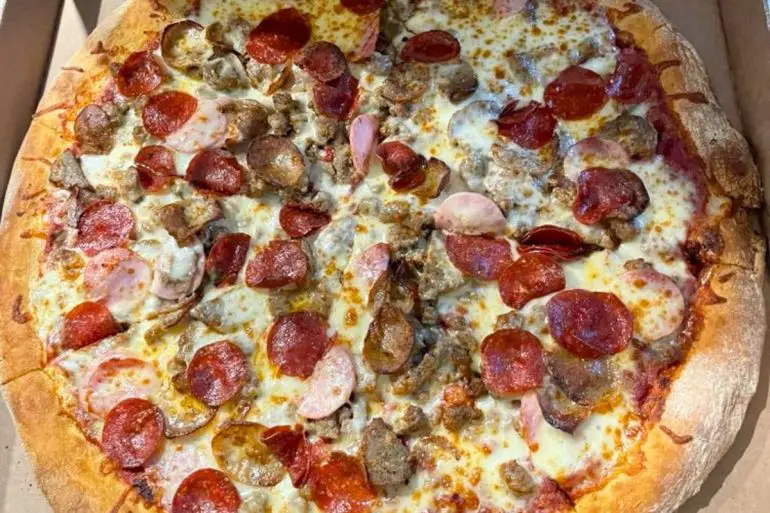 The 18th and 8th Pizza at AJ's NY Pizzeria in Manhattan, Kansas