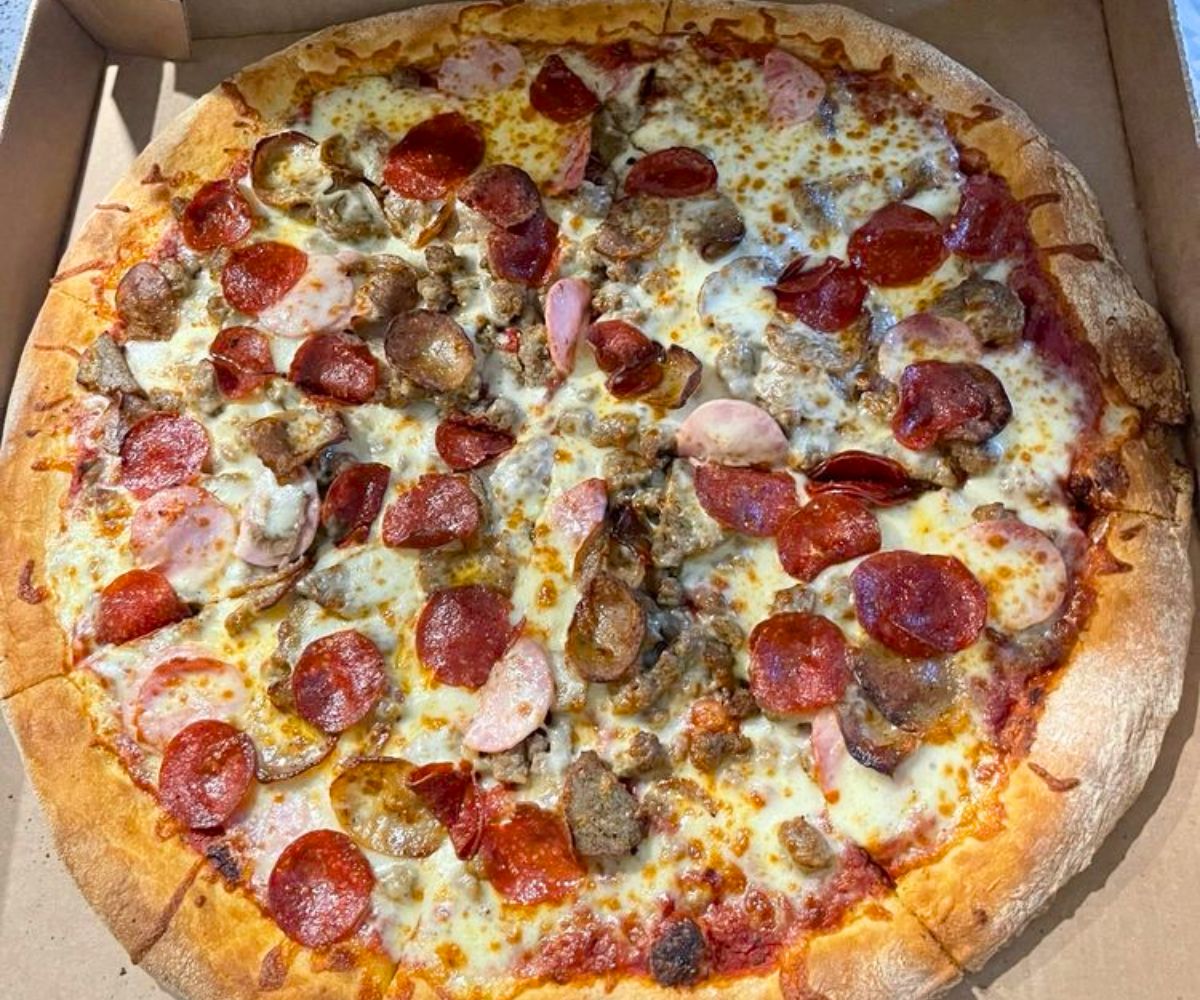 The 18th and 8th Pizza at AJ's NY Pizzeria in Manhattan, Kansas