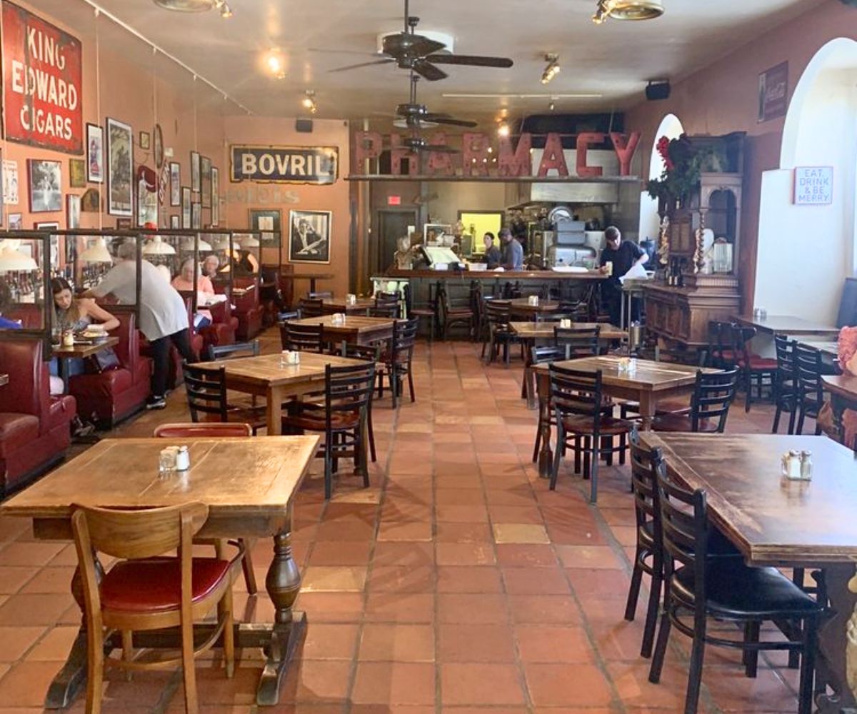 interior of DePalma's Italian Cafe in Tuscaloosa, Alabama