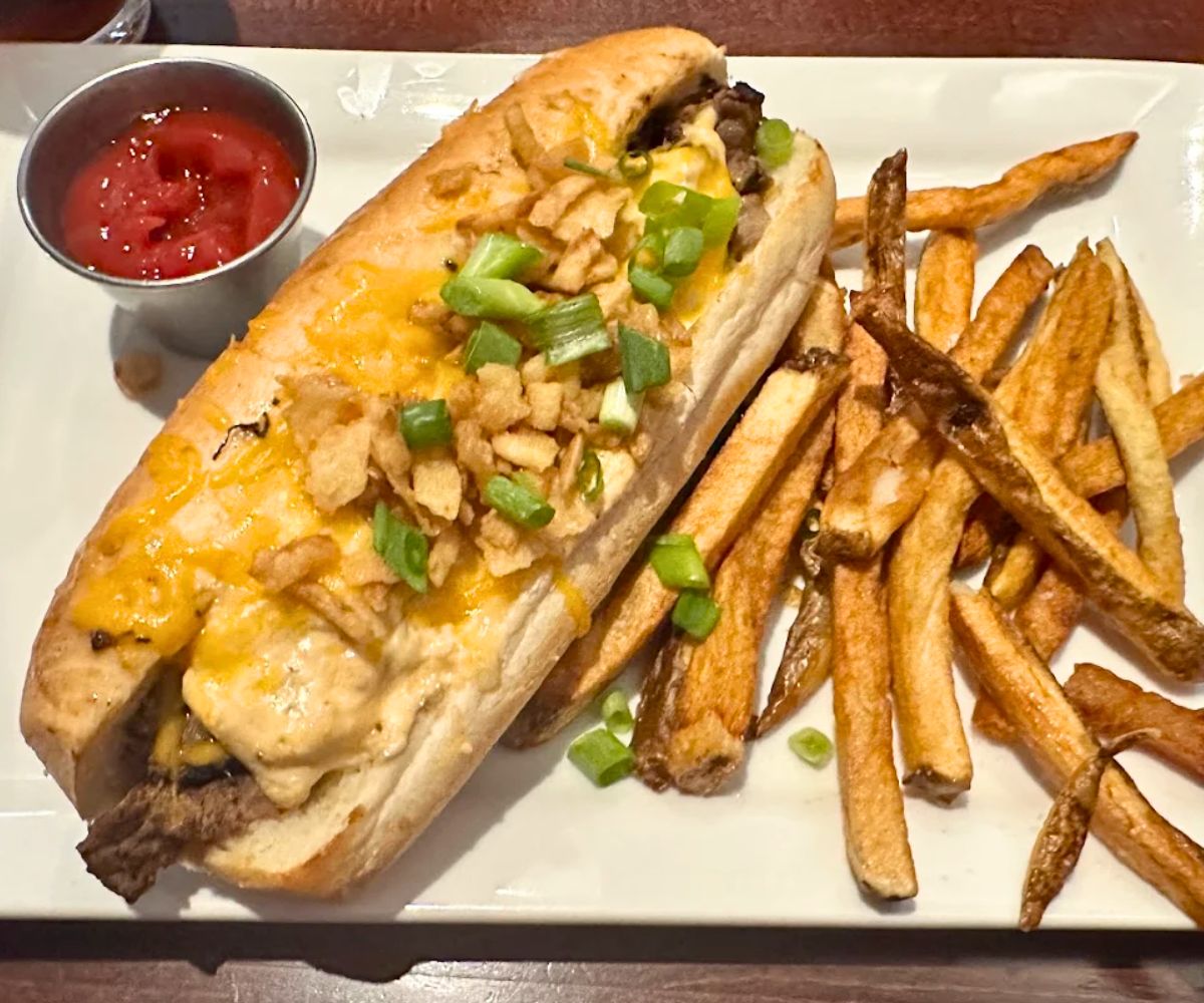 Chesapeake cheese steak at Rik's Cafe in Hagerstown, Maryland