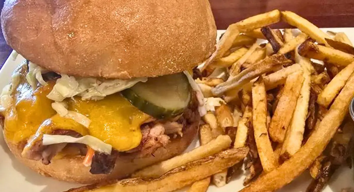 Pulled Pork Sandwich at Rik's Cafe in Hagerstown, Maryland