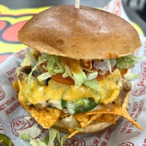 Ali's Notch-Yo-Burger at Taystee's Burgers in Dearborn, Michigan