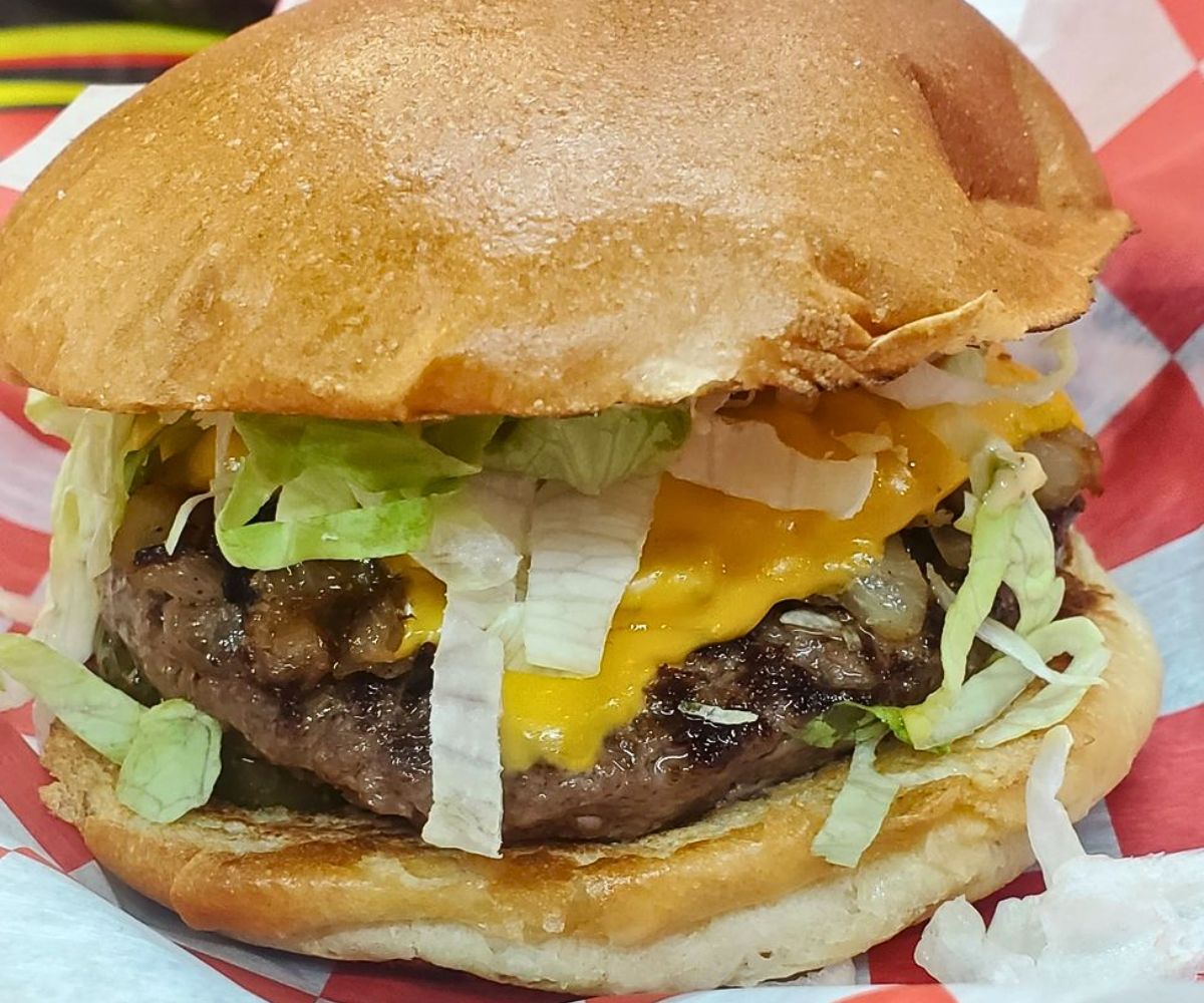 Original Burger at Taystee's Burgers in Dearborn, Michigan