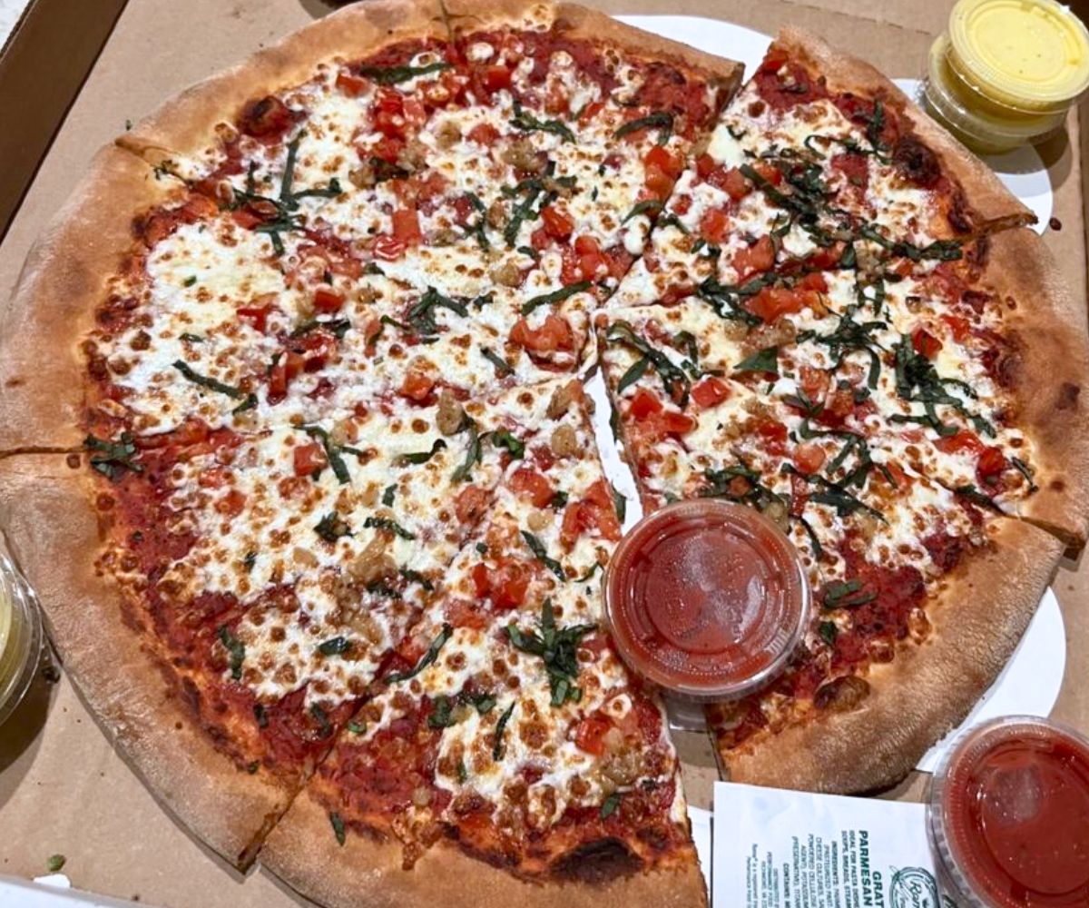 Manhattan Margherita at AJ's NY Pizzeria in Manhattan, Kansas