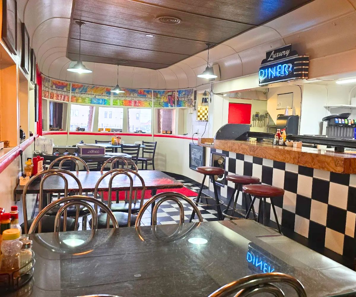 interior of Luxury Diner at Cheyenne, Wyoming 