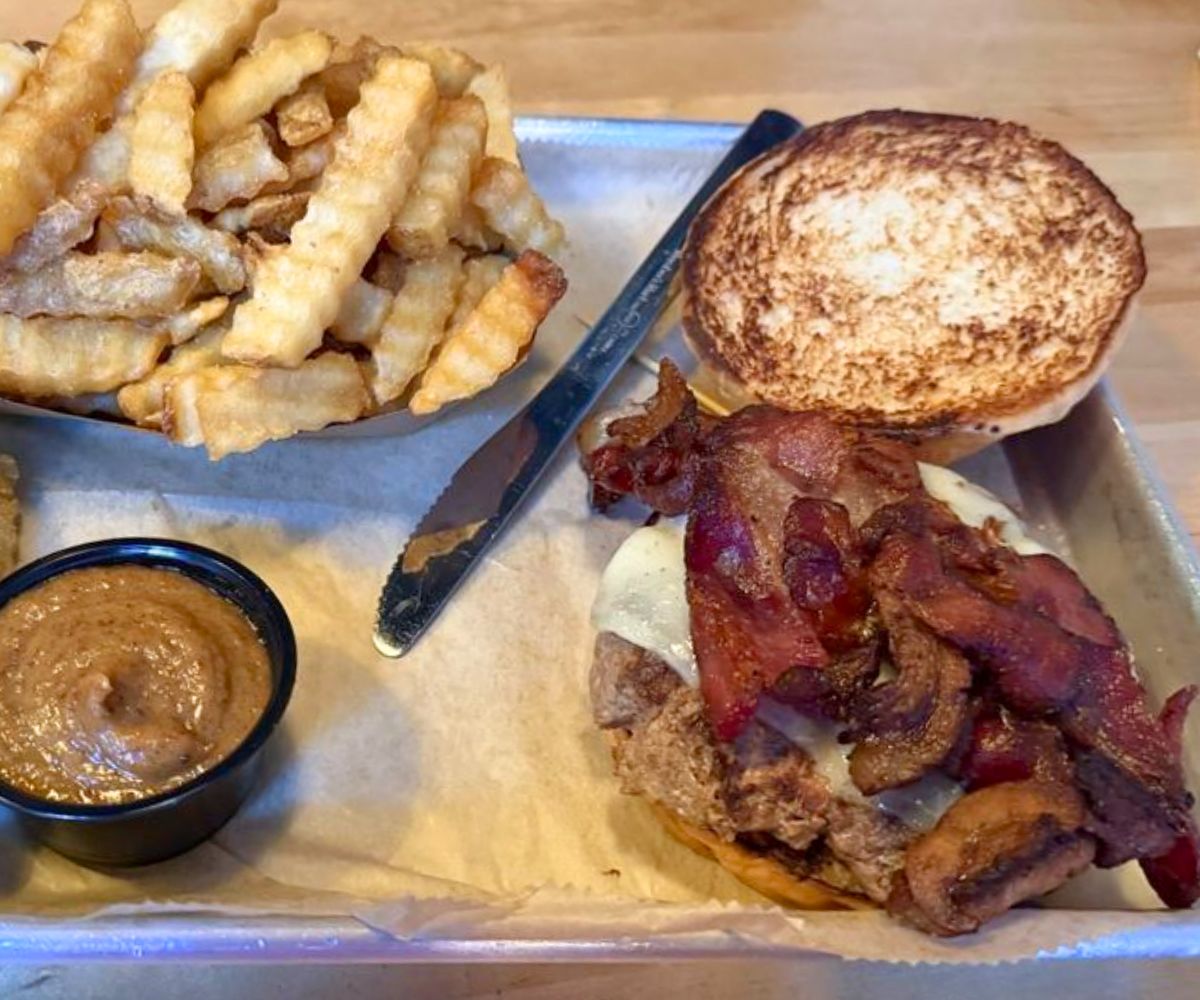 Bacon Bacon Burger at Butcher Burger in Portland, Maine