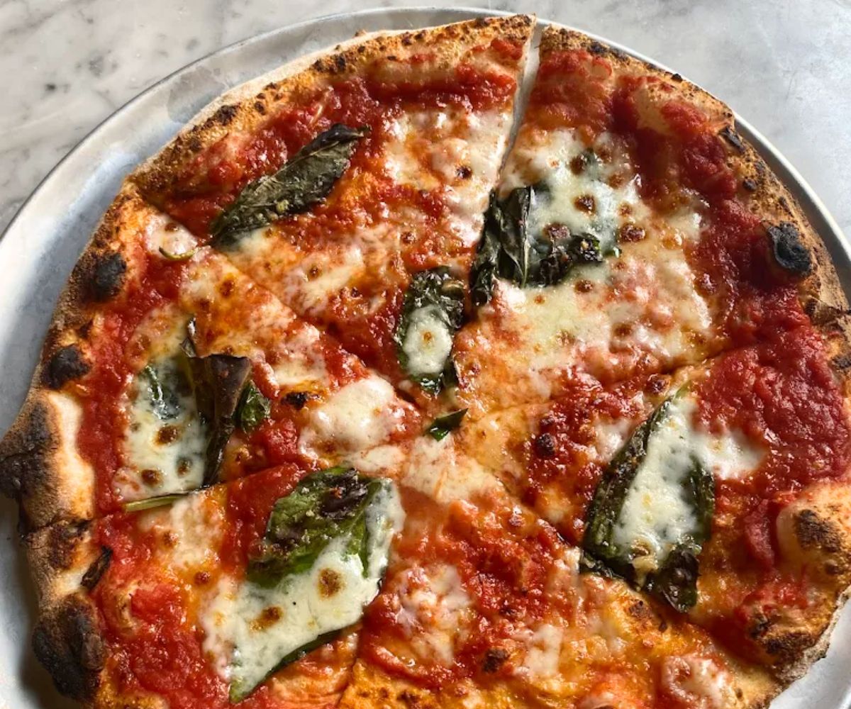 Margherita Pizza at Brick Pizzeria Napoletana in New Bedford, MA