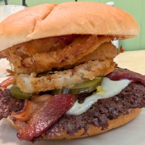 Western Cheeseburger at Miner-Dunn Hamburgers in Highland, Indiana