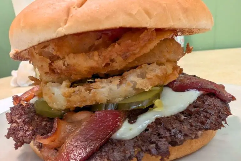 Western Cheeseburger at Miner-Dunn Hamburgers in Highland, Indiana